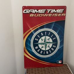 Vintage Seattle mariners collectible decorative sign