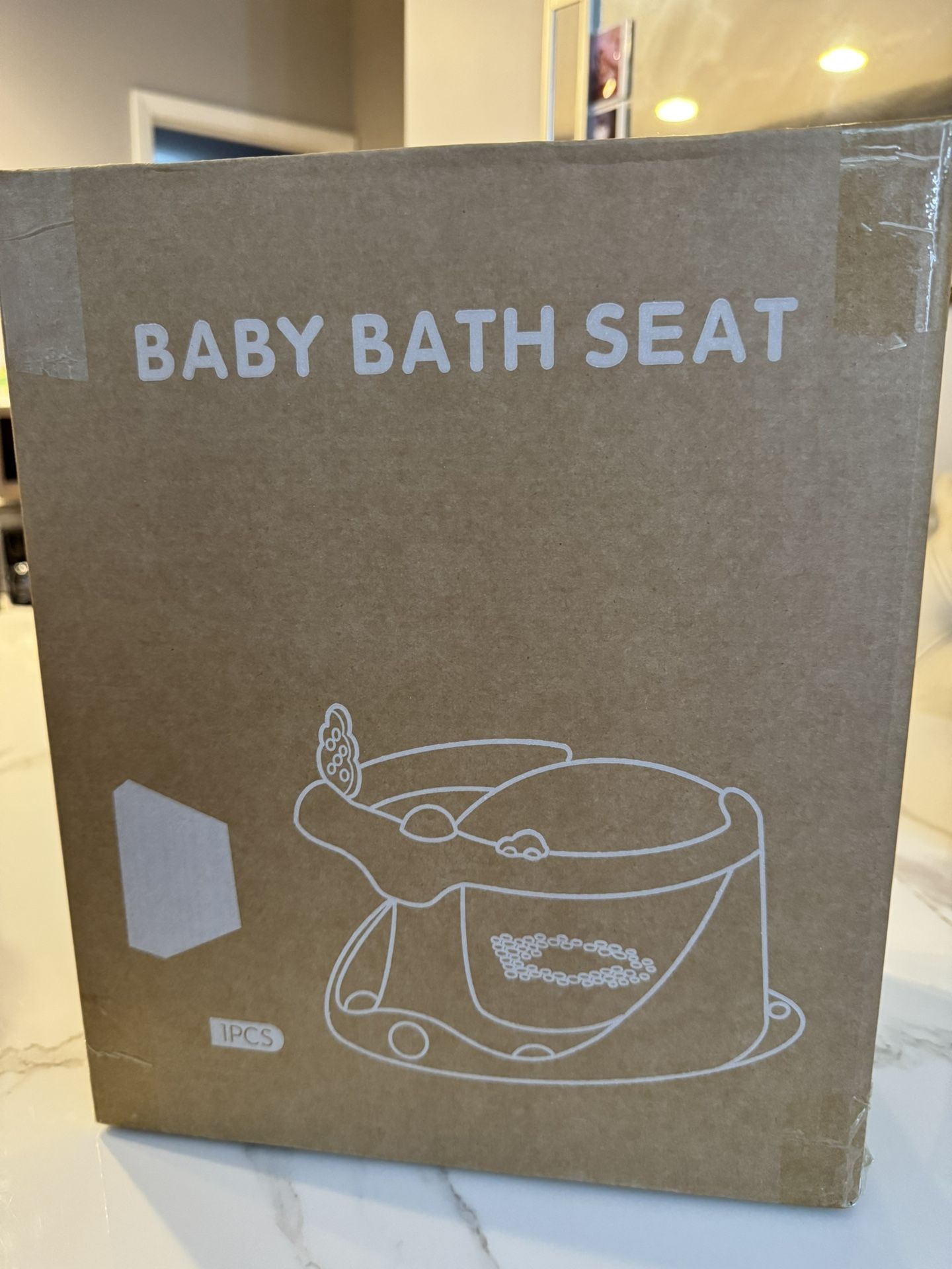 Gray baby bath seat