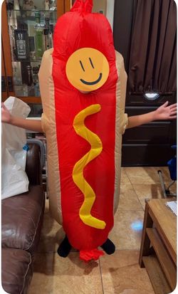Inflatable Hot Dog Halloween Costume