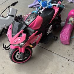 Girls electric motorcycle