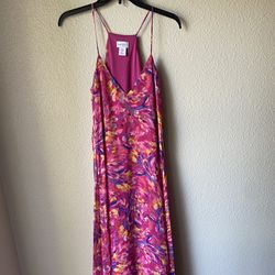Brand New Woman’s Nicole Miller brand Pink Floral Dress Up For Sale 