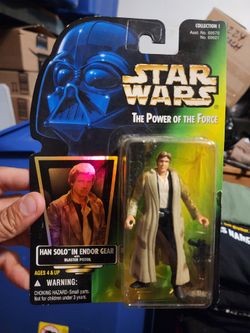 1996 STAR WARS Lot Han Solo Endor Gear Power Of The Force