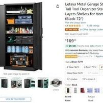 Metal Storage Cabinet Heavy Duty 72” Unopened 