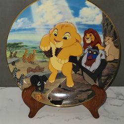 Lion King Gold Rim Plate