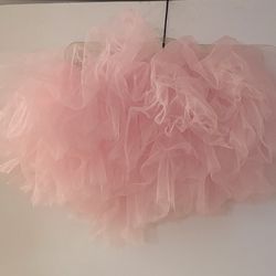 Girls Pink Tiered Ruffled Tutu Skirt