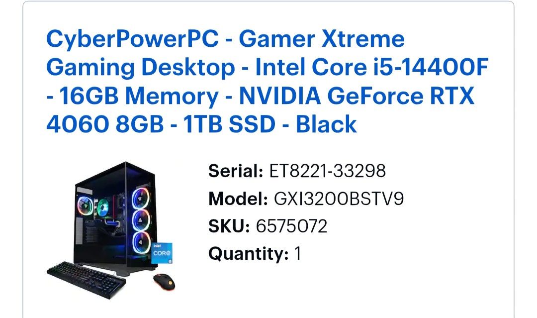 Brand New Gaming PC 