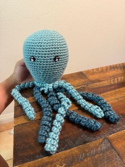 Handmade Crochet Octopus Stuffed Plush