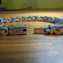 925 Silver Byzantine Bracelet For Men