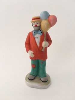 Emmett Kelly J. Clown holding Balloons