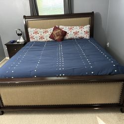 Elegant King Size Bed And Mattress