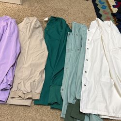 5 Medical Lab Coats Scrub