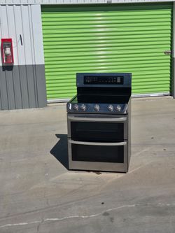 LG Double Oven Electric Range Stainless Steel