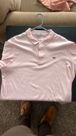 Pink Lacoste Men Shirt