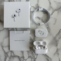  Apple AirPods Pros 2nd Generation Wireless Earbuds with Charging Case.