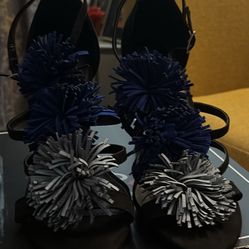 Black Strappy Stilletos