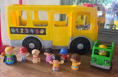 Little people toys (house, bus bundle)