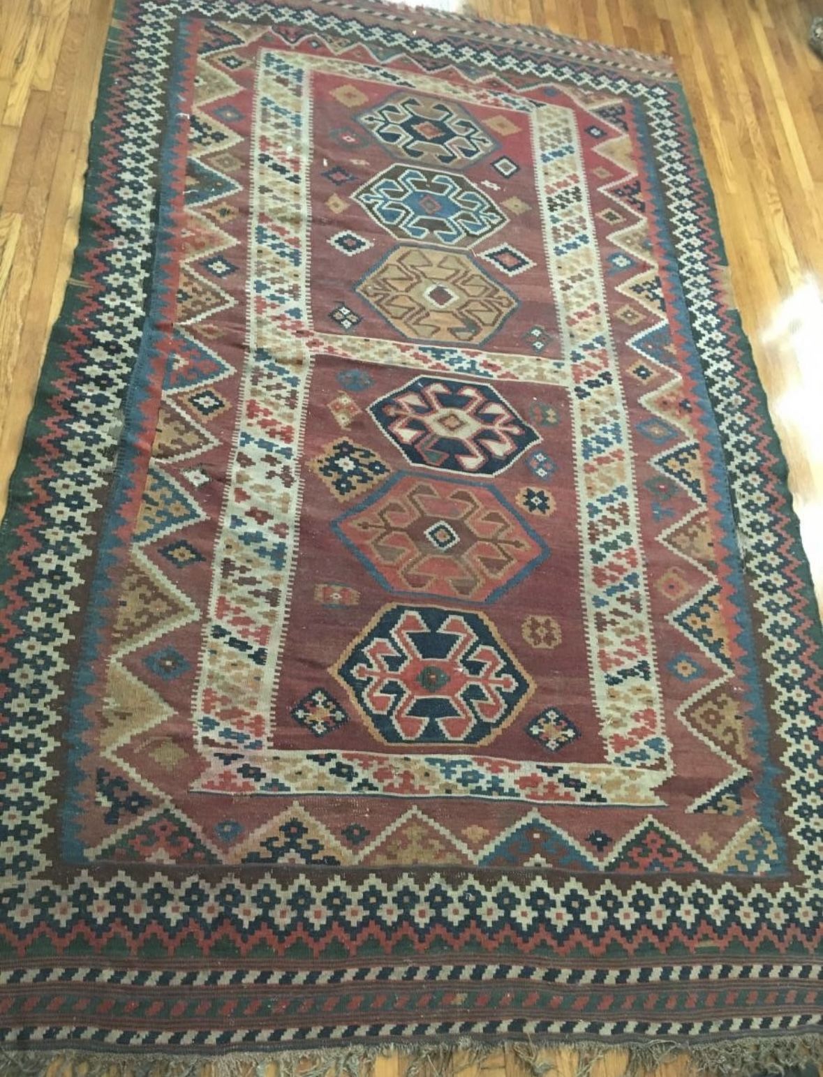 Beautiful antique/vintage Kilim Rug Desert Chic Rustic Beautiful