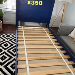 Twin bed, solid wood,Custom made with Huge storage drawer $299