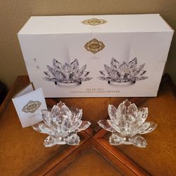 Godinger crystal candle holder