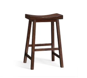 Pottery Barn Tibetan Bar Stools (Set of 3) • Brown