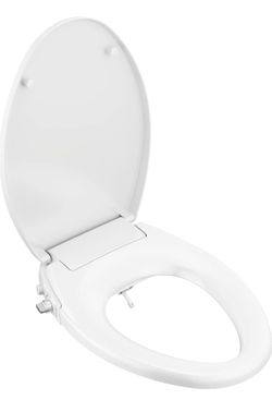 AONAGA Non-Electric Bidet Toilet Seat V-Shape White AZZ-002-V New Open Box