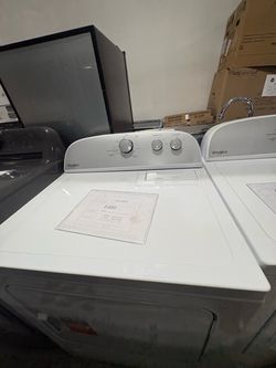 Whirlpool White Top-Load Dryer