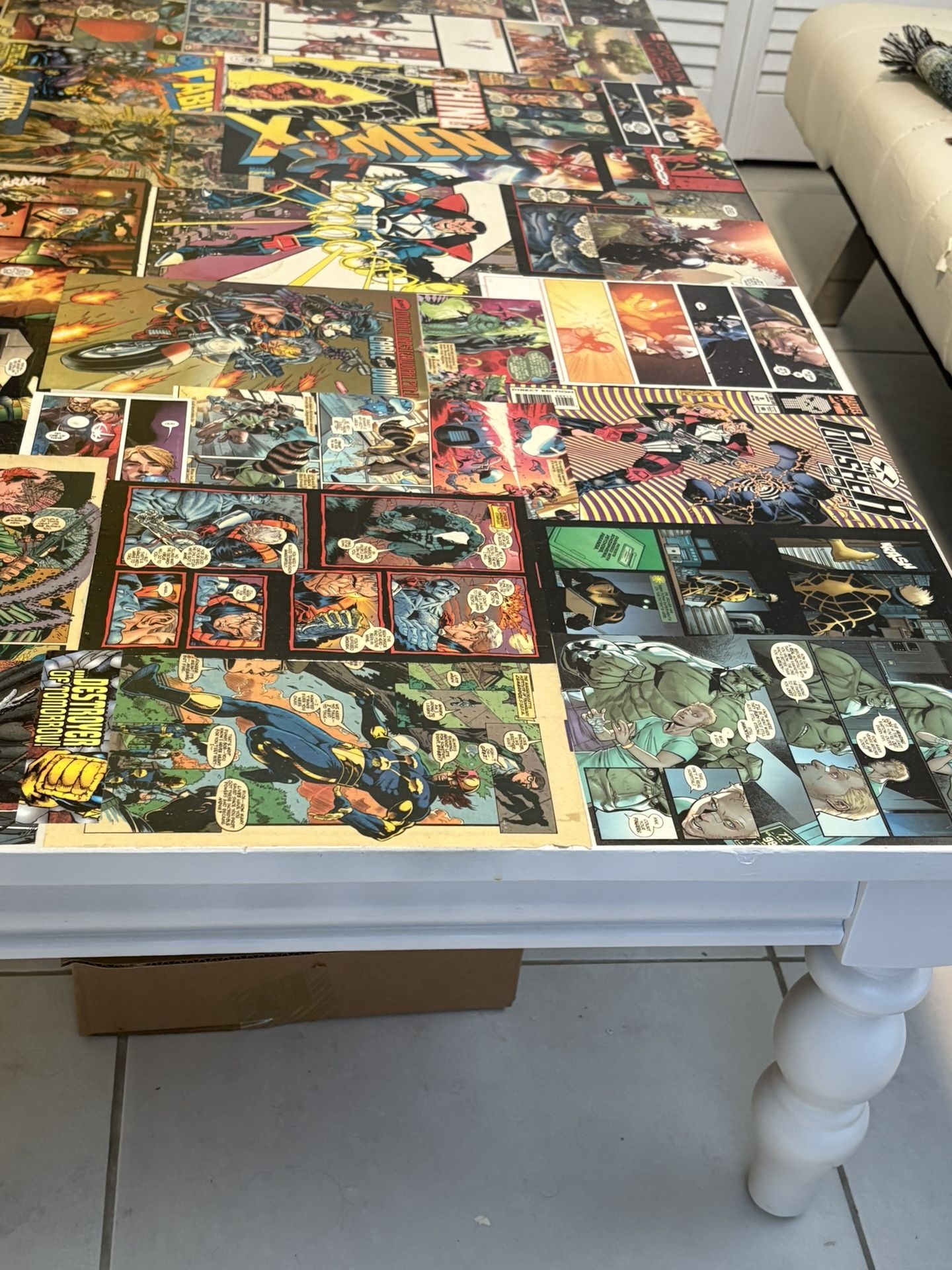 Coffee Table Comic Book Superhero Marvel