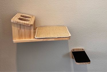 Cat feeding shelf with 3 steps