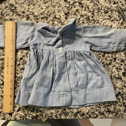 Blue Button up Blouse for 18’’ doll
