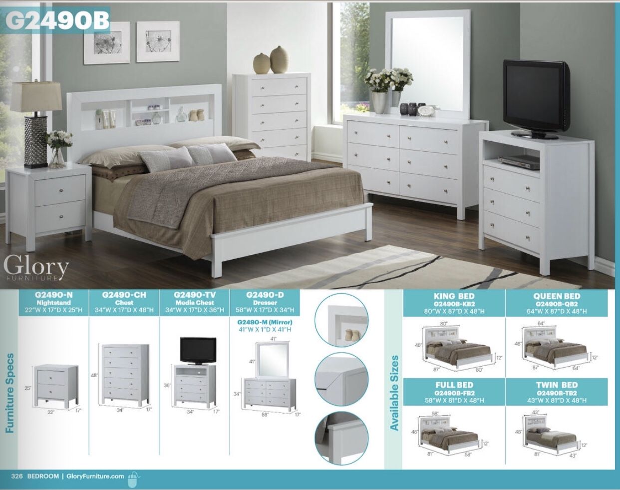 Queen complete bedroom set sale