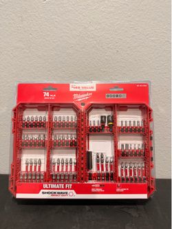 New Milwaukee 74pc Impact Bit Set
