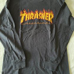 Like New Trasher Black L/S  T-shirt Size Medium