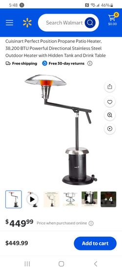 Perfect position propane patio heater