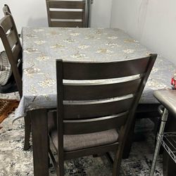  Ashly Dining table with four chair and bench Or Gave Me Offer 