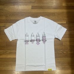 ALOCS Hoodie Size M Color White Baby Bottle Design