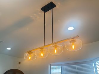 Black chandelier- 4 light pendant