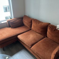 Sectional- Wide Reversible Sofa and Chaise