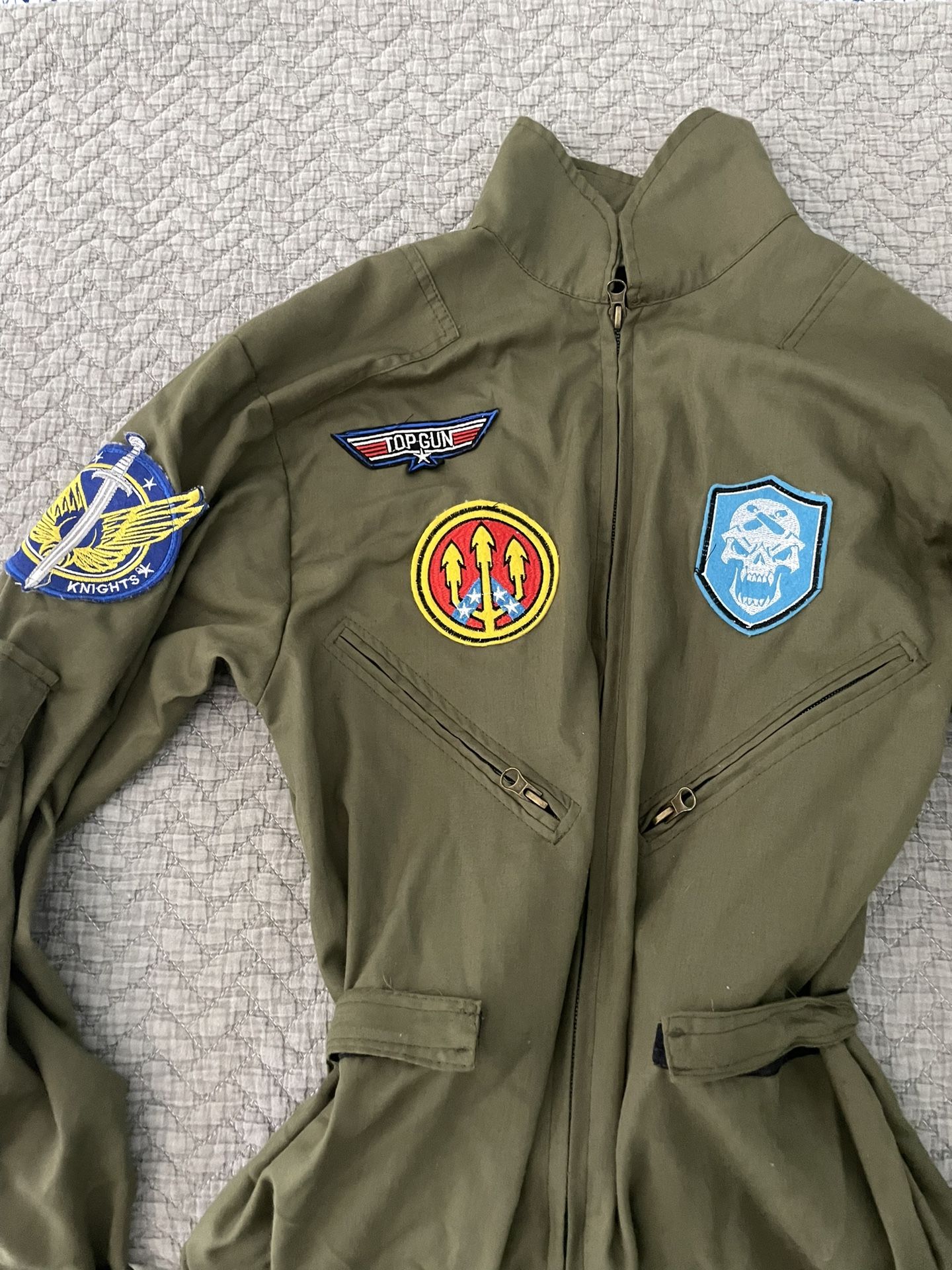 US Navy Top Gun Pilot Jumpsuit Adult Women Halloween Costume Cosplay