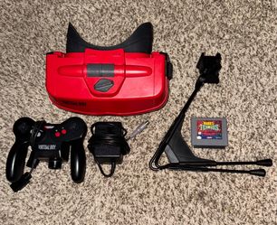 NINTENDO VIRTUAL BOY CONSOLE WITH VIDEO GAME & CONTROLLER