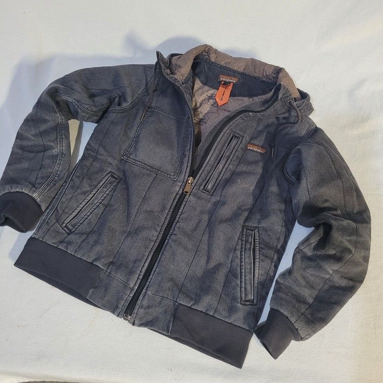 Patagonia All Seasons Hemp Canvas Bomber Hooded Jacket