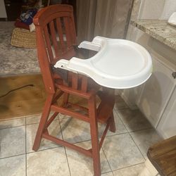 Solid Wood High Chair