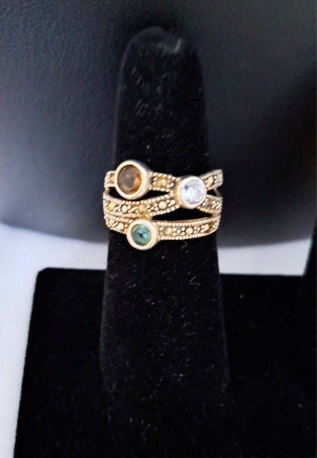 Sterling Silver Marcasite Ring