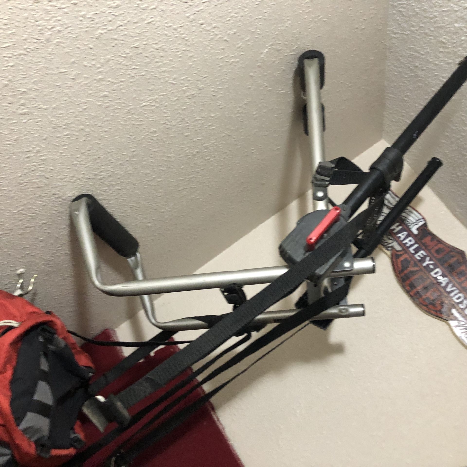 Bike rack for car or sedan fits 1 bike