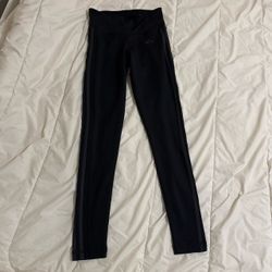 Adidas women’s small climalite leggings black with black stripes