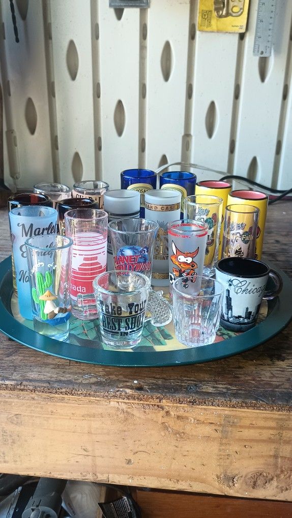 Lot Of Shot Glasses