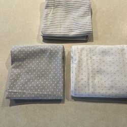 Baby Towels, Receiving Blankets, And Crib Sheet 