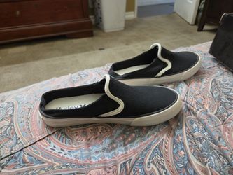 Hurley Black Canvas Slip-On Sneakers