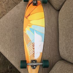 Vintage Gold Coast Cruiser Longboard Skateboard For Sale 40”x10”