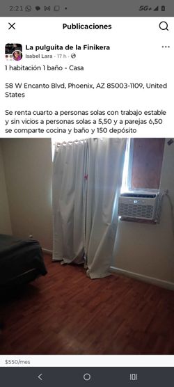 650 si es pareja y si es persona.sola 5,50