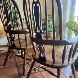 Set Of 2 Vintage Dining Chairs